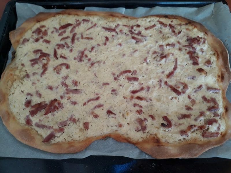 Cliquez pour zoomer ! Flammekueche traditionnelle Thermomix par Christelle_brd