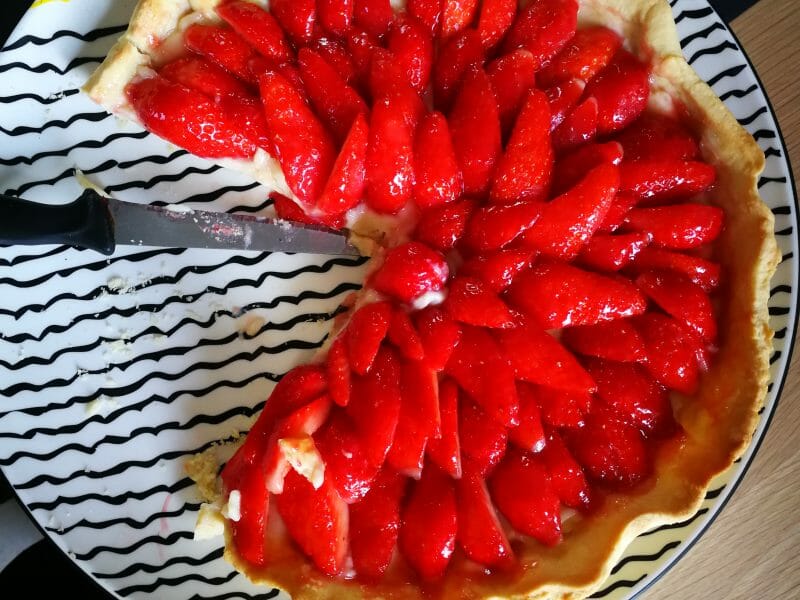 Cliquez pour zoomer ! Tarte aux fraises Thermomix par Marinette292