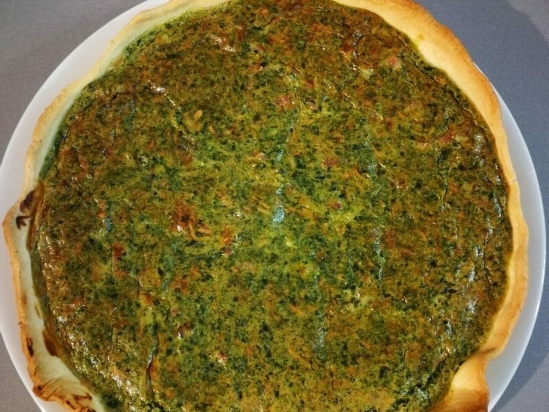 Cliquez pour zoomer ! Quiche épinards et lardons Thermomix par Marinette292
