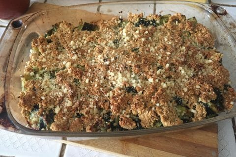 Cliquez pour zoomer ! Crumble courgettes, basilic et parmesan Thermomix par Catherine_10