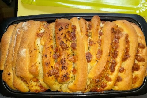 Cliquez pour zoomer ! Pain à l’ail, persil et mozzarella Thermomix par Andiie16