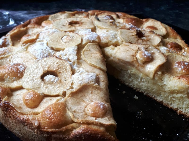 Cliquez pour zoomer ! Gâteau aux pommes et mascarpone Thermomix par sissy em