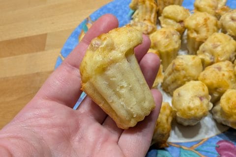 Cliquez pour zoomer ! Mini muffins au comté et aux lardons Thermomix par Aloysia54