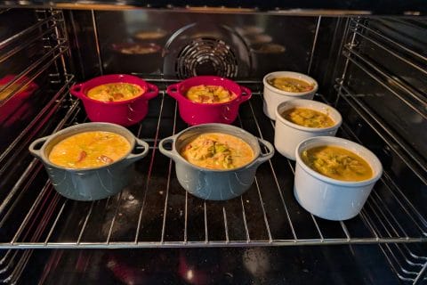 Cliquez pour zoomer ! Clafoutis cancoillotte, poireaux et chorizo Thermomix par Aloysia54