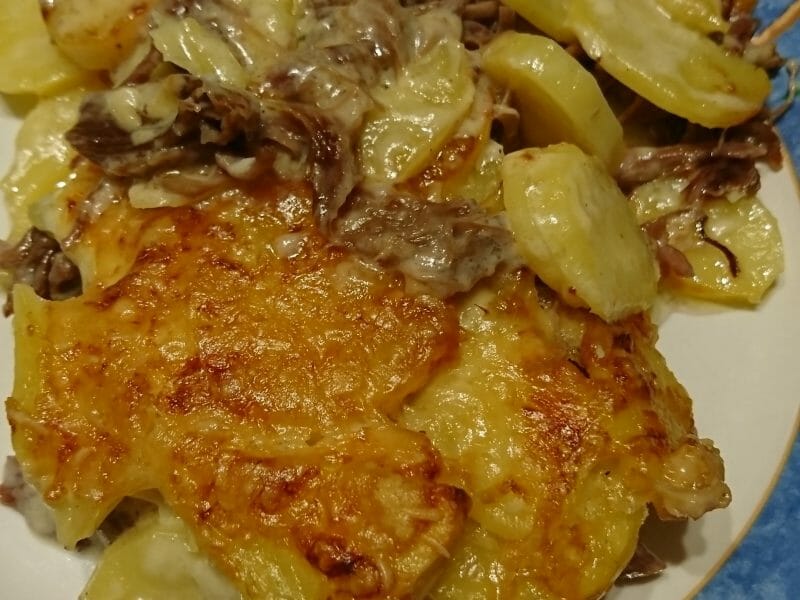 Cliquez pour zoomer ! Gratin dauphinois au confit de canard Thermomix par Aloysia54