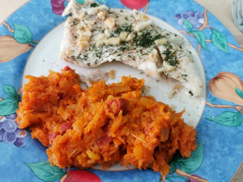 Cliquez pour zoomer ! Fondue de fenouil au chorizo Thermomix par Aloysia54