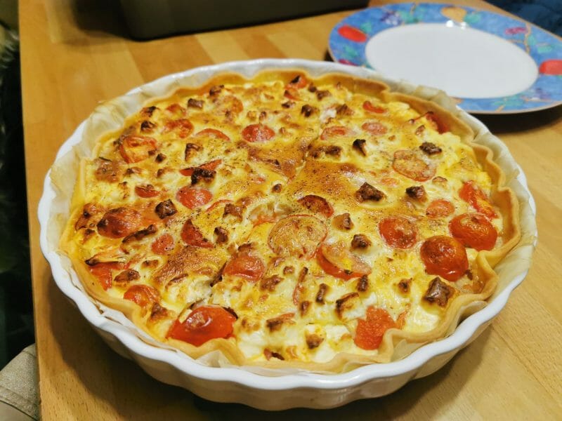Cliquez pour zoomer ! Quiche poulet et tomates cerises Thermomix par Aloysia54