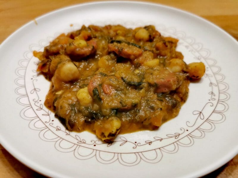 Cliquez pour zoomer ! Ragoût de pois chiches au chorizo et épinards Thermomix par Aloysia54