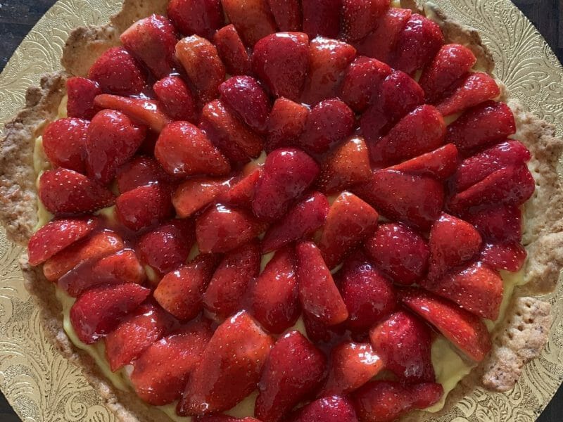 Cliquez pour zoomer ! Tarte aux fraises Thermomix par Julie