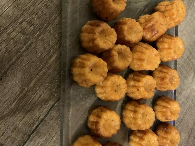 Cliquez pour zoomer ! Mini cannelés chorizo comté Thermomix par Julie