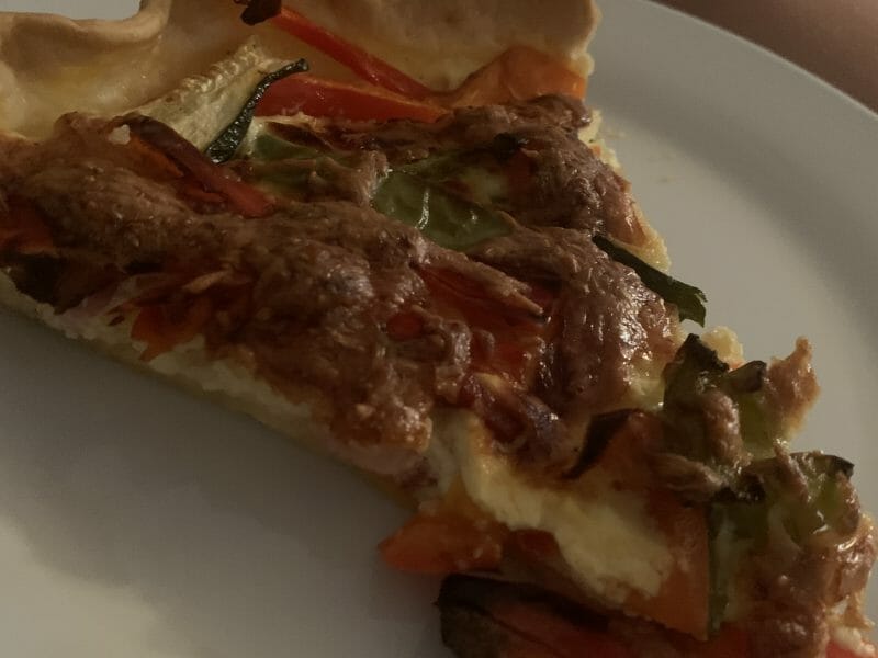 Cliquez pour zoomer ! Quiche poivrons et courgettes Thermomix par Julie