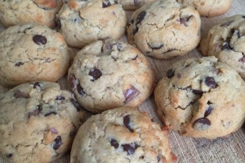 Cliquez pour zoomer ! Cookies beurre de cacahuète et pépites de chocolat au Thermomix