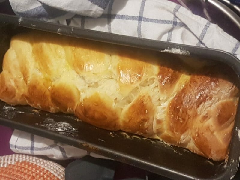 Cliquez pour zoomer ! Brioche tressée à la mie filante Thermomix par Yvanoushka