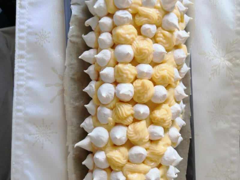 Cliquez pour zoomer ! Bûche au citron meringuée Thermomix par Adi