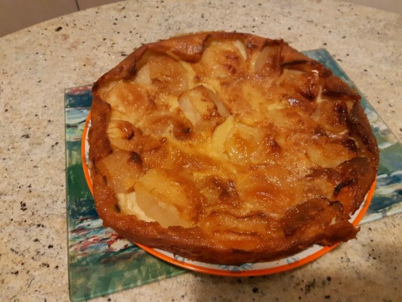 Flognarde aux pommes (clafoutis aux pommes) au Thermomix - Cookomix