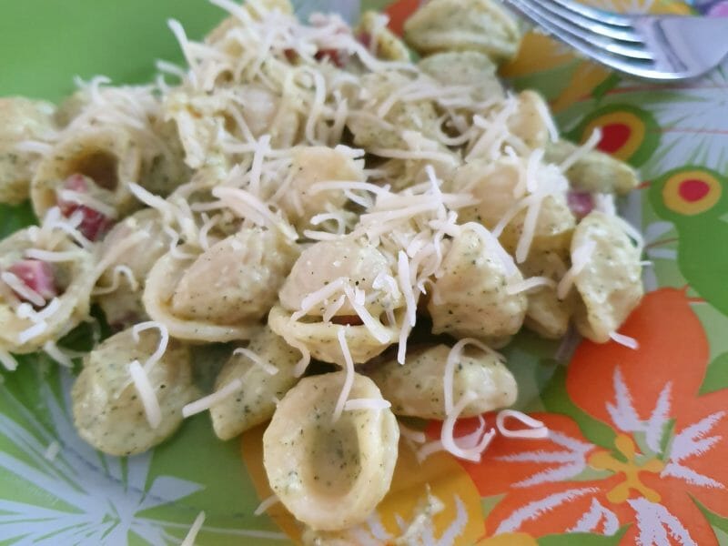 Cliquez pour zoomer ! Farfalle à la crème de courgettes Thermomix par steph57500
