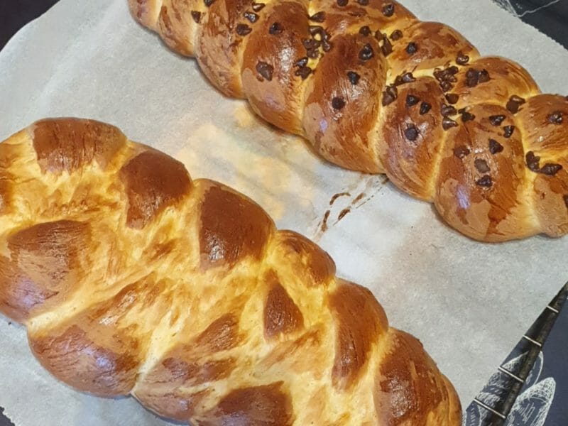Cliquez pour zoomer ! Brioche tressée à la mie filante Thermomix par steph57500