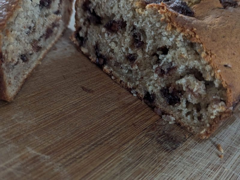 Cliquez pour zoomer ! Cake banane et pépites de chocolat Thermomix par EliseB