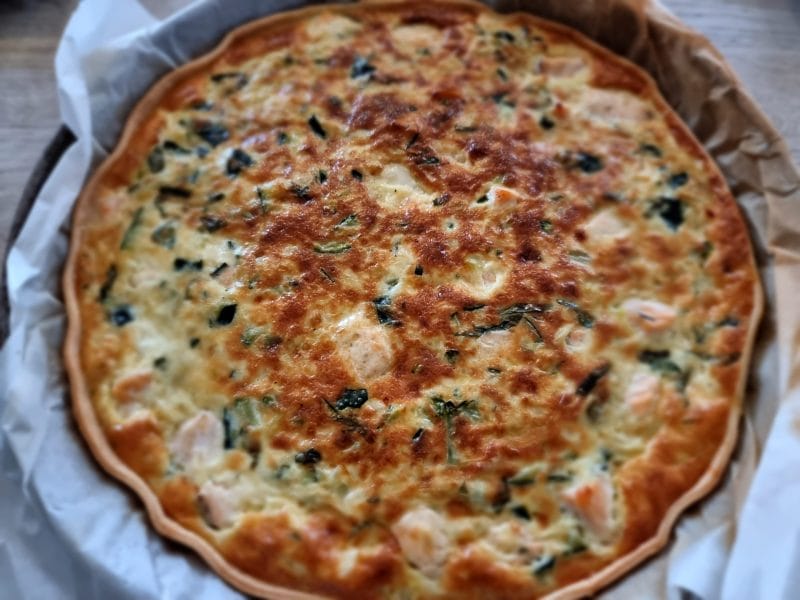 Cliquez pour zoomer ! Quiche saumon et courgettes Thermomix par Ludivine973