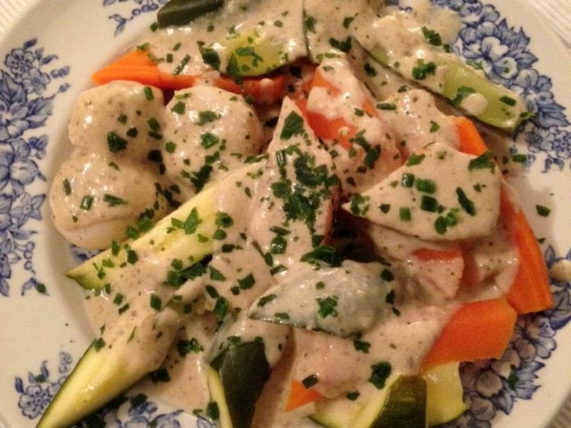 Cliquez pour zoomer ! Cassolettes de Saint Jacques Thermomix par Nicole Dugauguiez