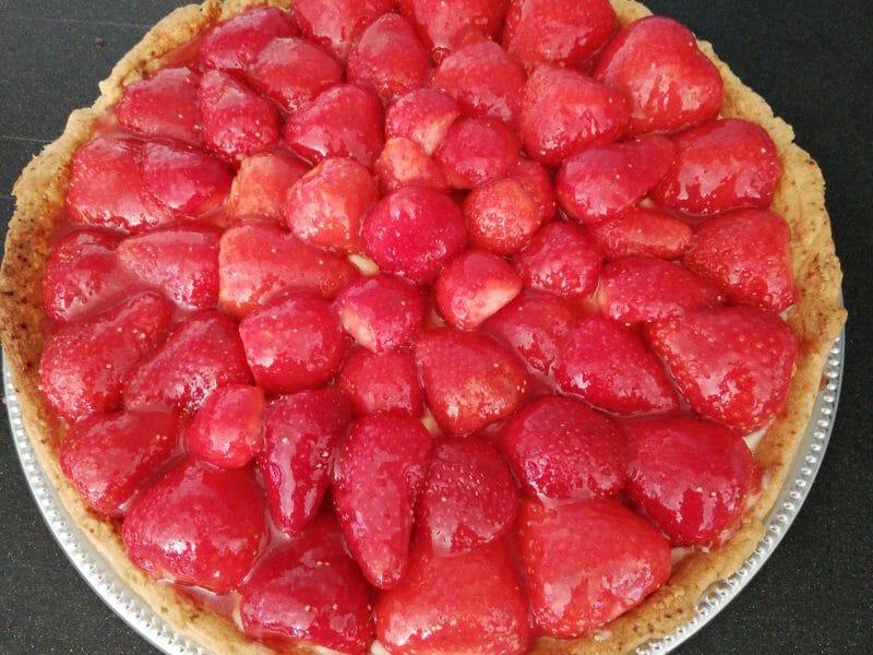 Cliquez pour zoomer ! Tarte aux fraises Thermomix par Angellacops