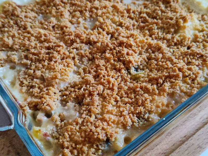 Cliquez pour zoomer ! Crumble courgettes, chèvre et lardons Thermomix par Ky74
