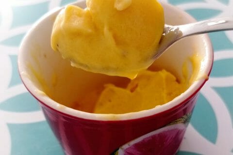 Cliquez pour zoomer ! Glace mangue banane Thermomix par Ky74