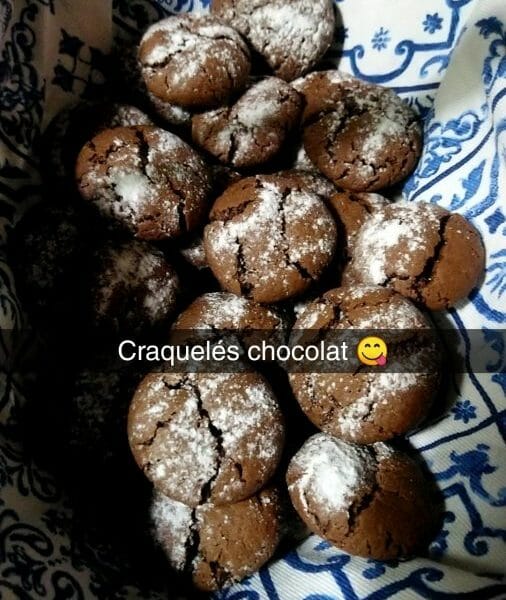 Cliquez pour zoomer ! Craquelés au chocolat Thermomix par Adeline974