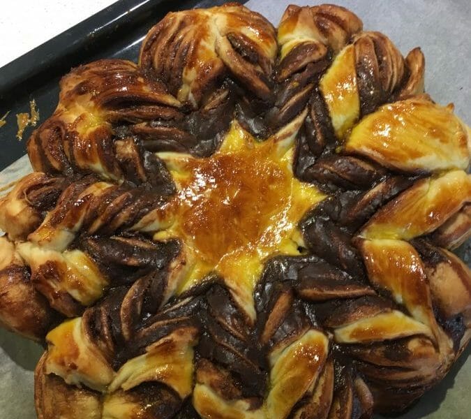 Cliquez pour zoomer ! Brioche étoilée au Nutella Thermomix par solennev