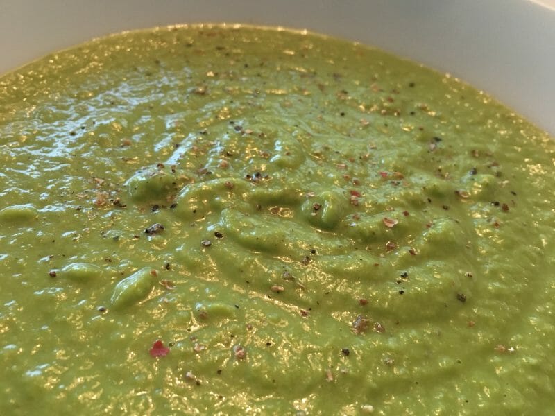 Cliquez pour zoomer ! Crème de petits pois à la mozzarella Thermomix par solennev