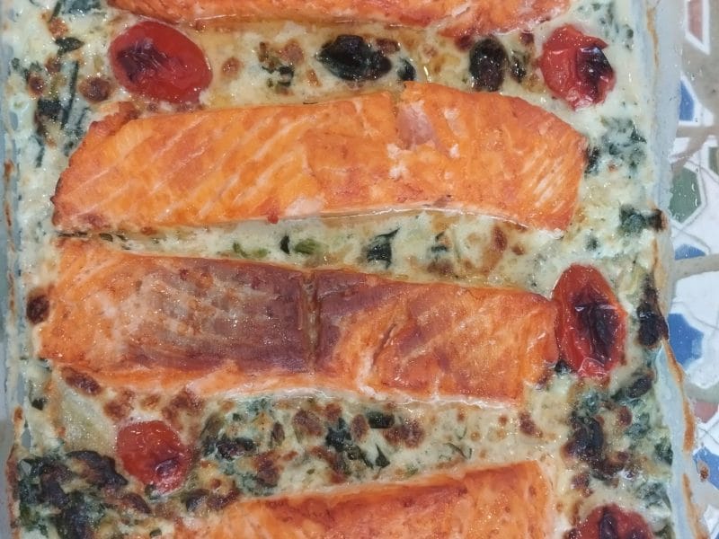 Cliquez pour zoomer ! Saumon à la Toscane Thermomix par emneil