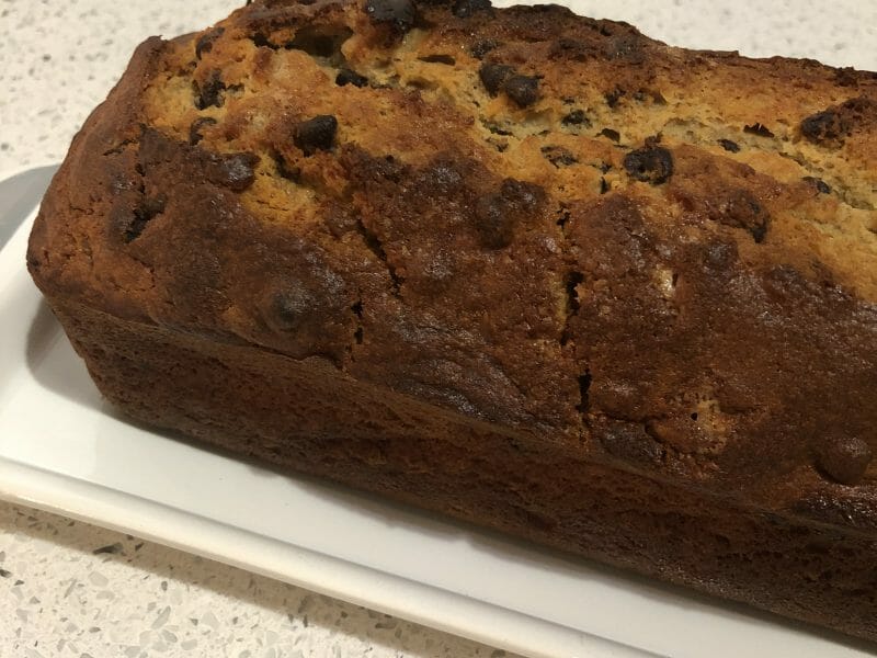 Cliquez pour zoomer ! Cake banane et pépites de chocolat Thermomix par isaplou