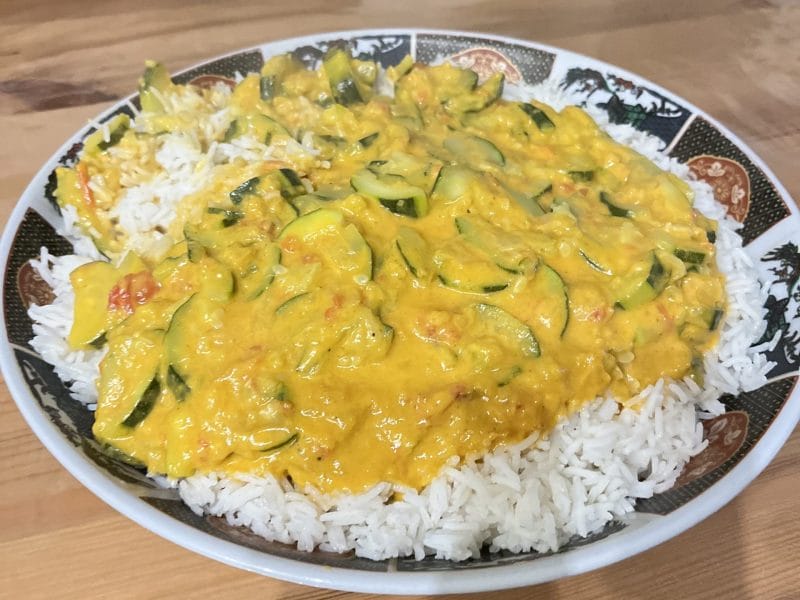 Cliquez pour zoomer ! Curry de courgettes au lait de coco Thermomix par laetitia_1764