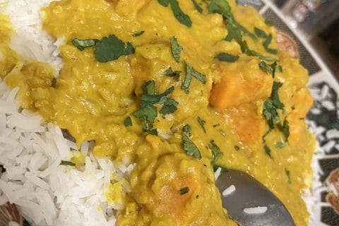 Cliquez pour zoomer ! Dhal de patate douce et de lentilles corail Thermomix par laetitia_1764