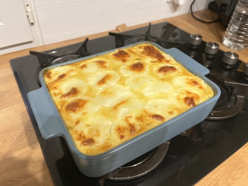 Cliquez pour zoomer ! Flan poireaux, saumon fumé et mozzarella Thermomix par laetitia_1764