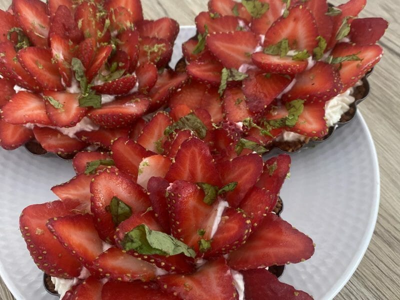 Cliquez pour zoomer ! Tarte aux fraises sans cuisson Thermomix par jade46