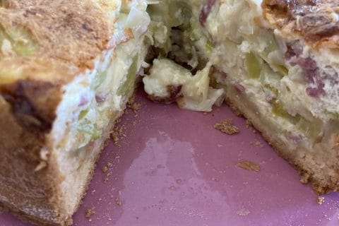 Cliquez pour zoomer ! Gâteau poireaux, lardons et fromage Thermomix par priscostet