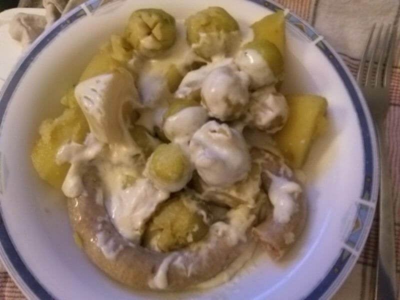 Cliquez pour zoomer ! Potée de choux de Bruxelles Thermomix par MikaDomi