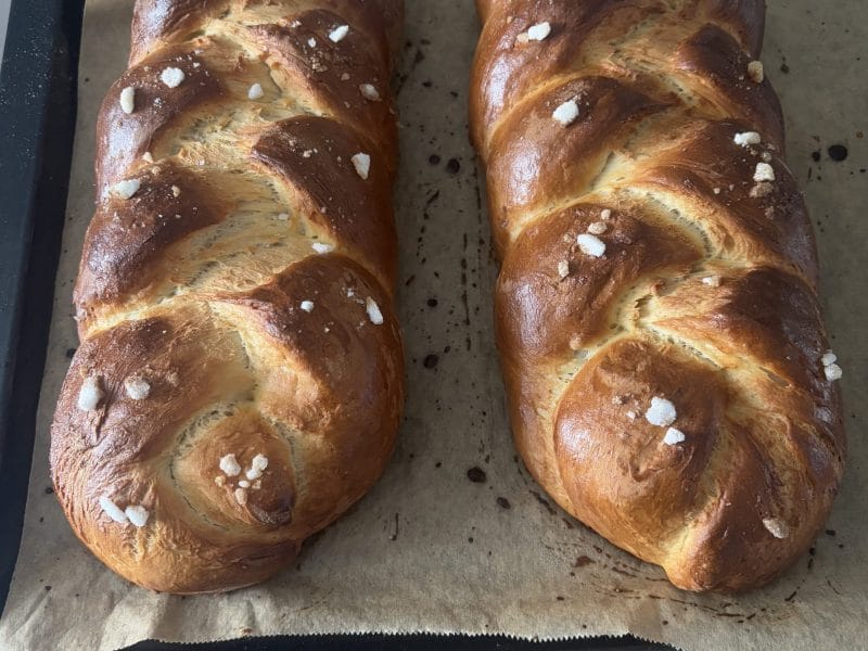 Cliquez pour zoomer ! Brioche tressée à la mie filante Thermomix par bicha77