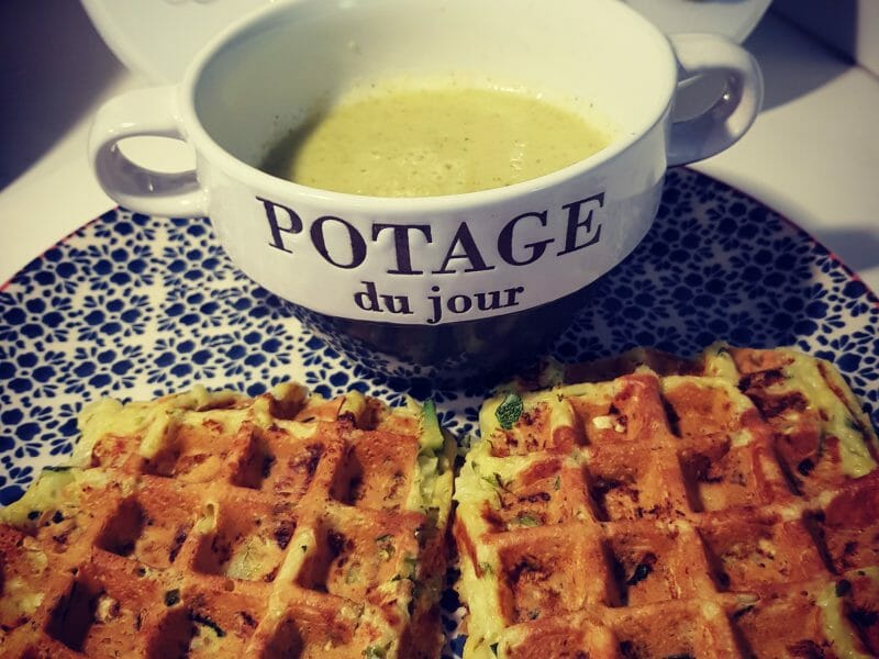 Cliquez pour zoomer ! Soupe froide courgette et concombre Thermomix par Aline la praline