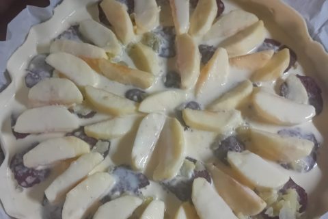 Cliquez pour zoomer ! Tarte au boudin noir et aux pommes Thermomix par marion5189