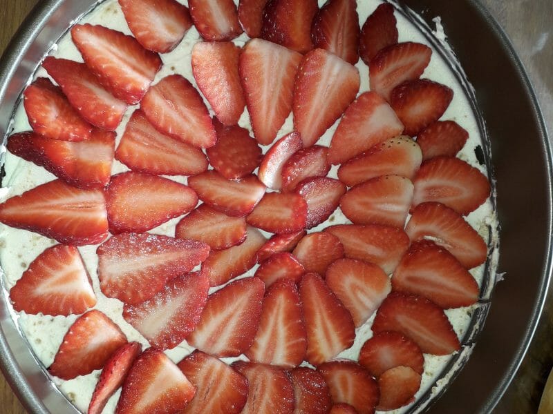 Cliquez pour zoomer ! Tarte aux fraises sans cuisson Thermomix par Plngsdn