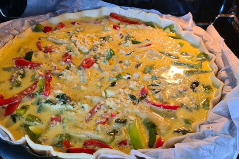 Cliquez pour zoomer ! Quiche poivrons et courgettes Thermomix par Marielaure13
