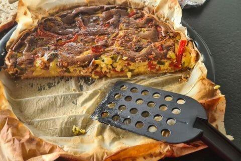 Cliquez pour zoomer ! Quiche poivrons et courgettes Thermomix par Marielaure13