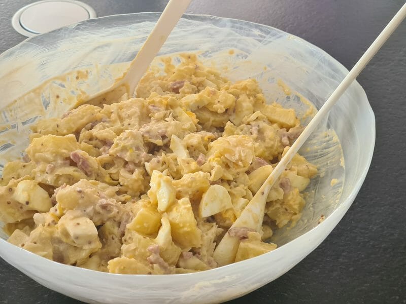 Cliquez pour zoomer ! Salade de pommes de terre au bacon Thermomix par Marielaure13