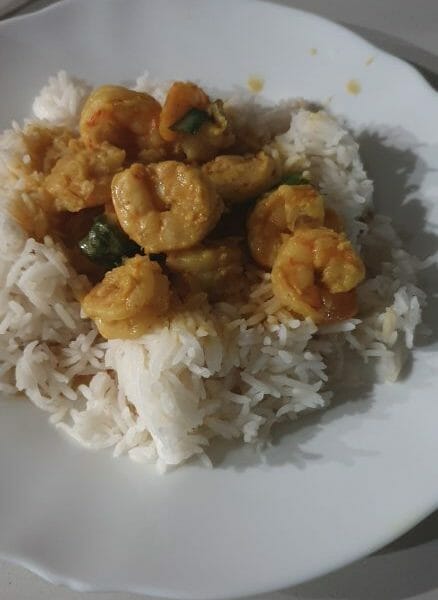 Cliquez pour zoomer ! Curry de crevettes au lait de coco Thermomix par Alizee02