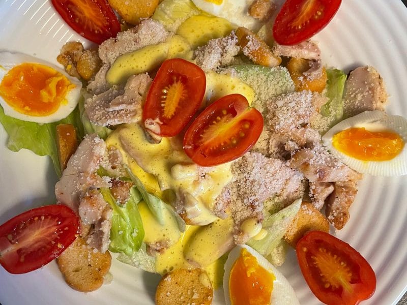 Cliquez pour zoomer ! Salade César Thermomix par lulululullucie