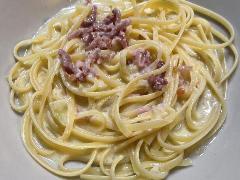 Cliquez pour zoomer ! Pâtes carbonara Thermomix par lulululullucie