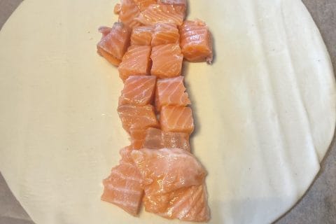 Cliquez pour zoomer ! Feuilleté saumon et poireaux Thermomix par lulululullucie