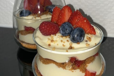 Cliquez pour zoomer ! Tiramisu aux framboises et spéculoos Thermomix par Mamzelle.noure